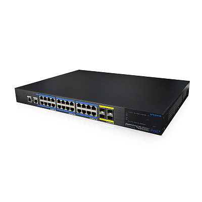 картинка UTEPO UTP7624GE-POE-L3 Коммутатор 24-портовый управляемый L3 PoE от компании Intant